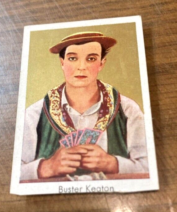 Nice Film Star, BUSTER KEATON: Scarce German SALEM Tobacco Card (1933)