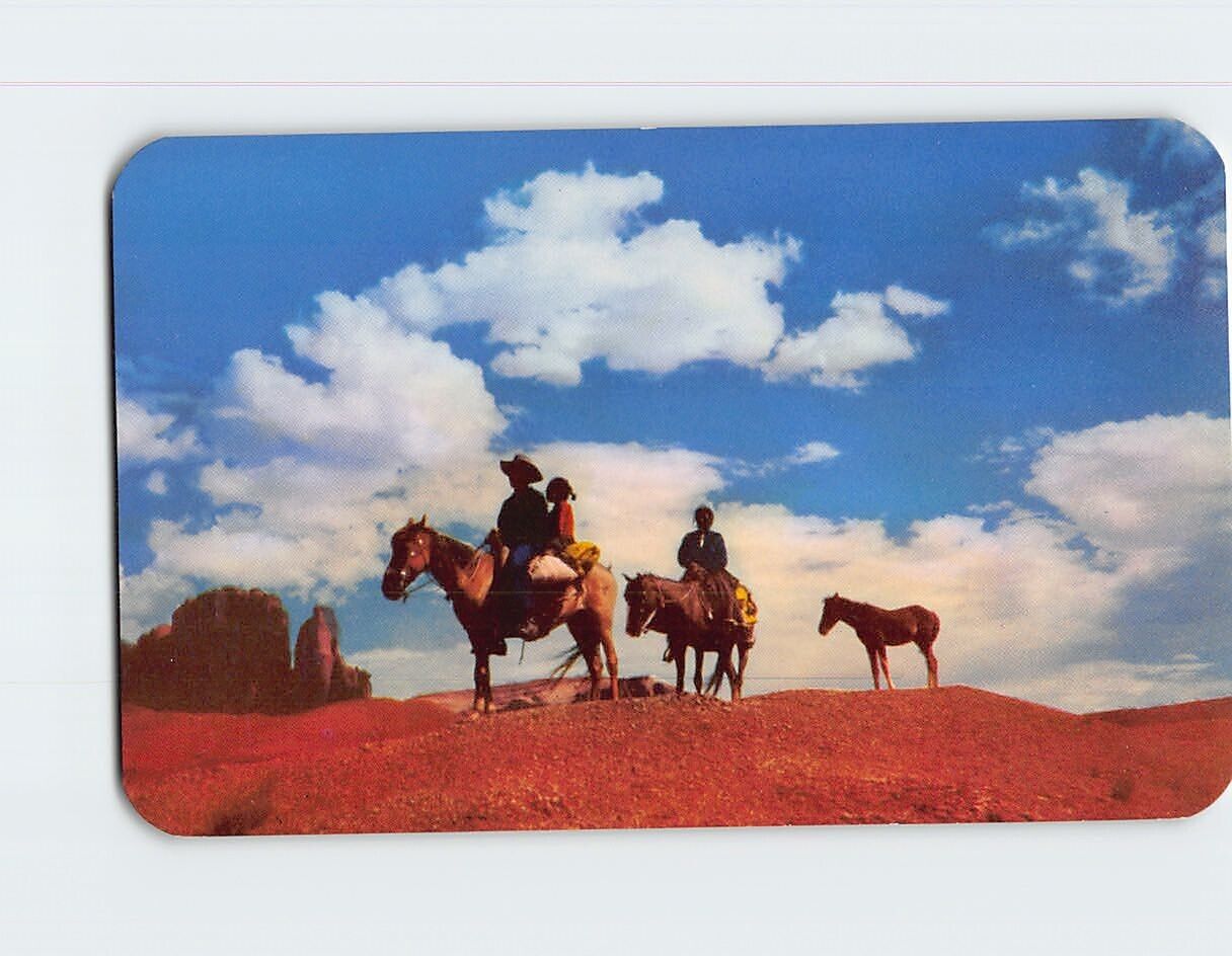 Postcard Navajoland Desert Scene USA
