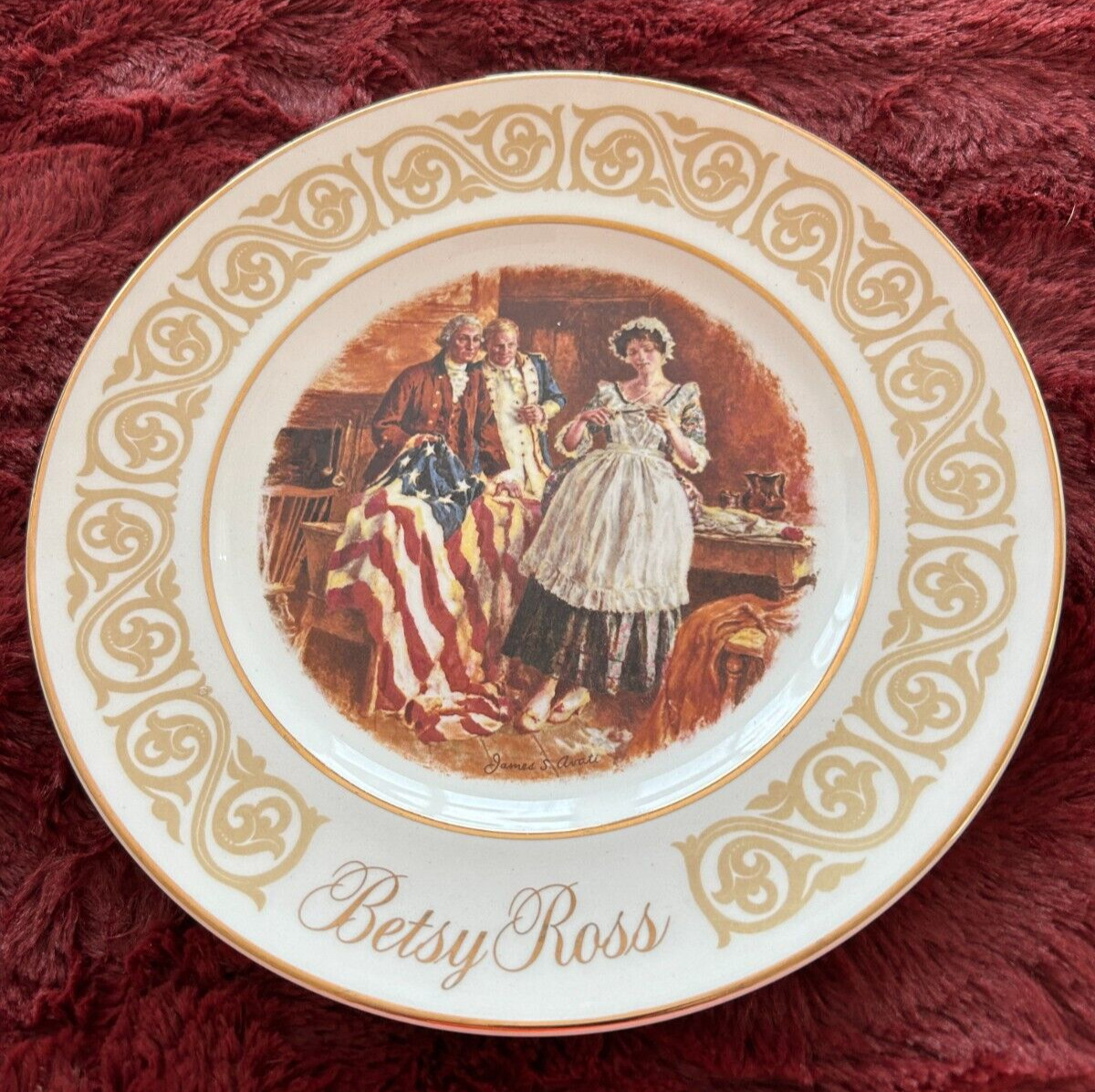 NEW-Avon Betsy Ross Patriot Flagmaker with Founding Members of Congress 9\