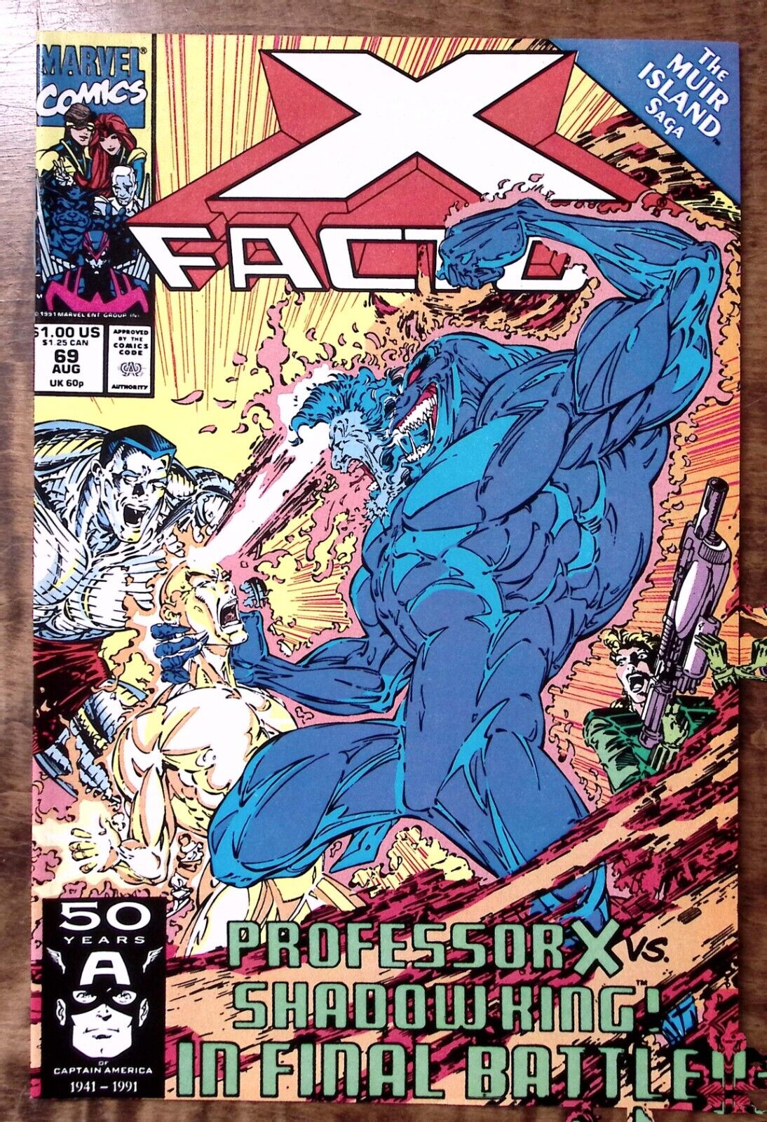 1991 X-FACTOR #69 AUG PROFESSOR X VS SHADOW KING  EXC MARVEL COMICS  Z4443