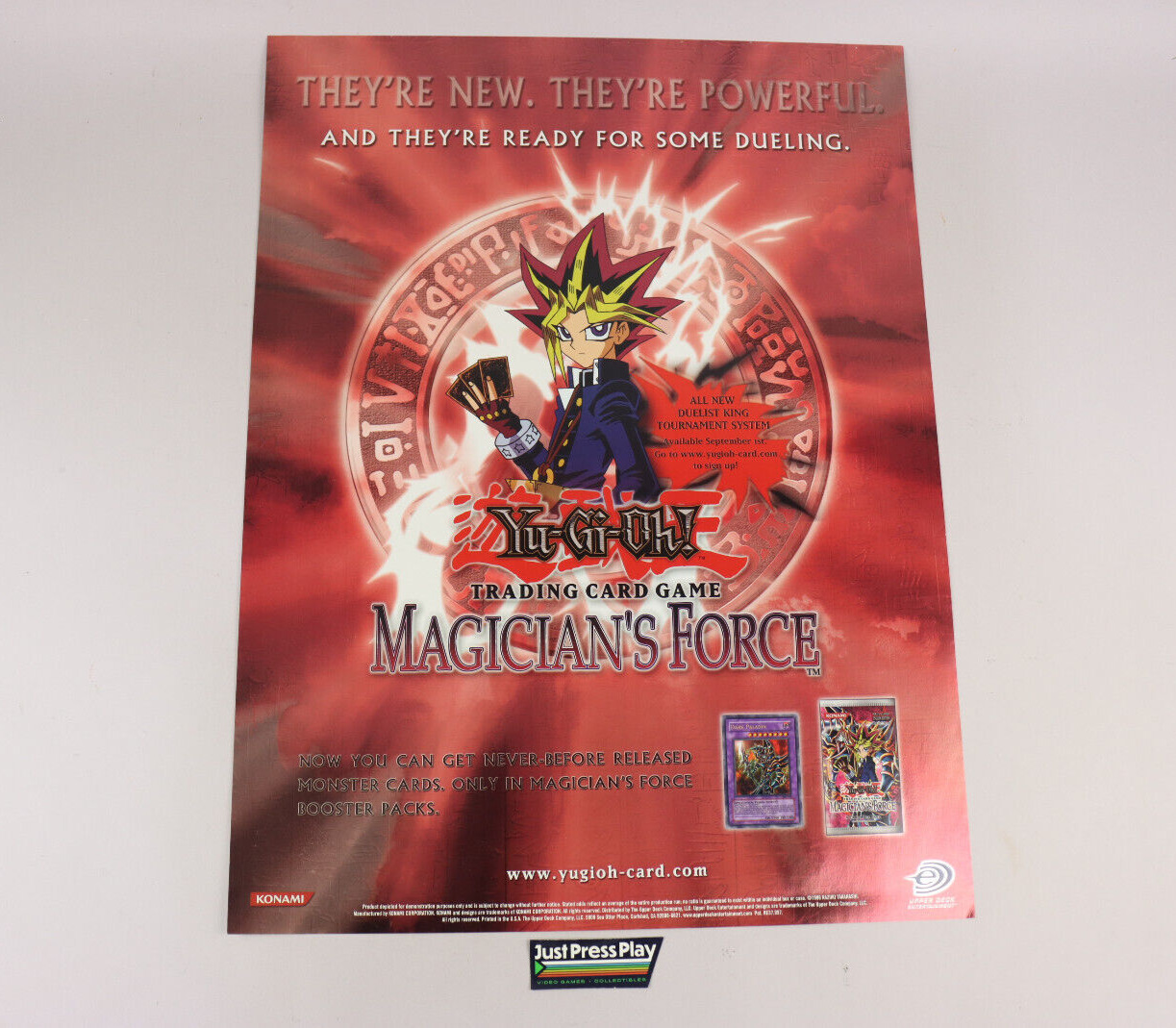 Yu-Gi-Oh Magician\'s Force Trading Card Game Foil Promo Poster 18x24\