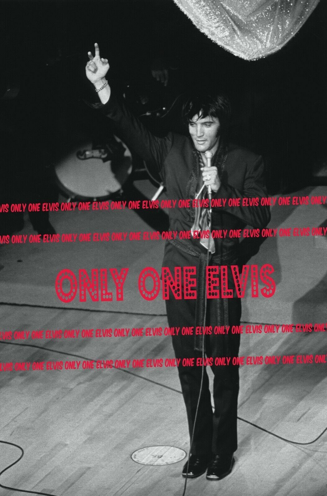 ELVIS PRESLEY 1969 OPENING NIGHT July 31, 1969 LAS VEGAS Photo 'LIVE 69' 005