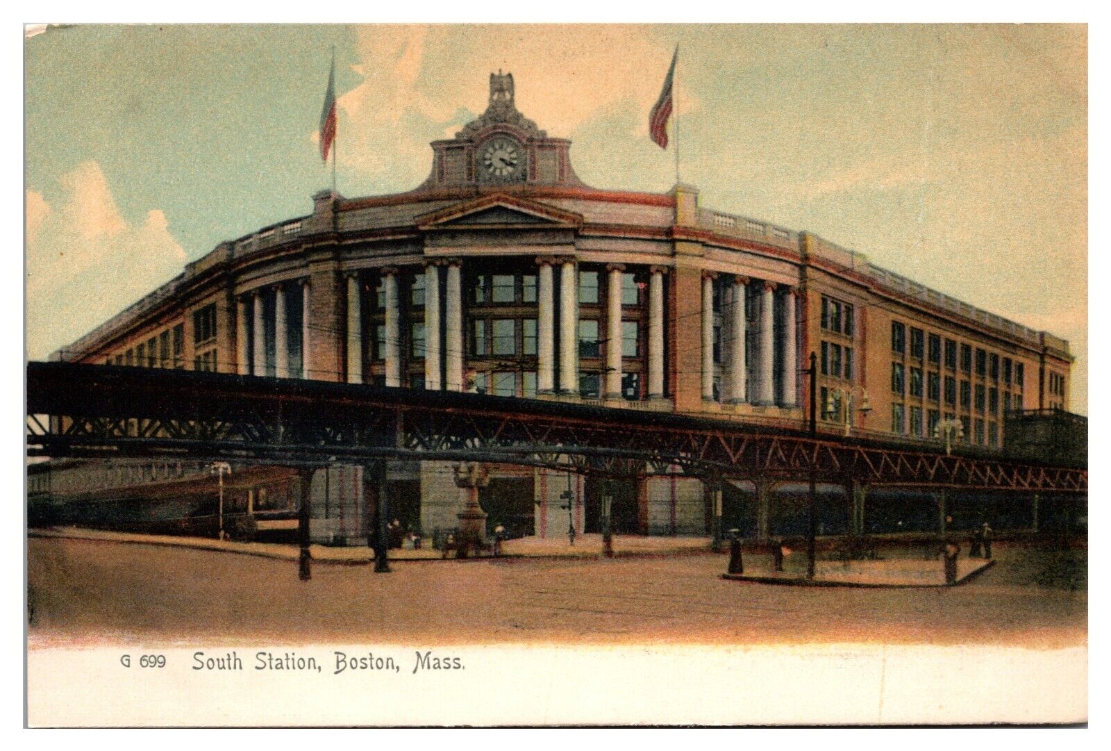 Early 1900\'s South Station, Boston, MA Postcard