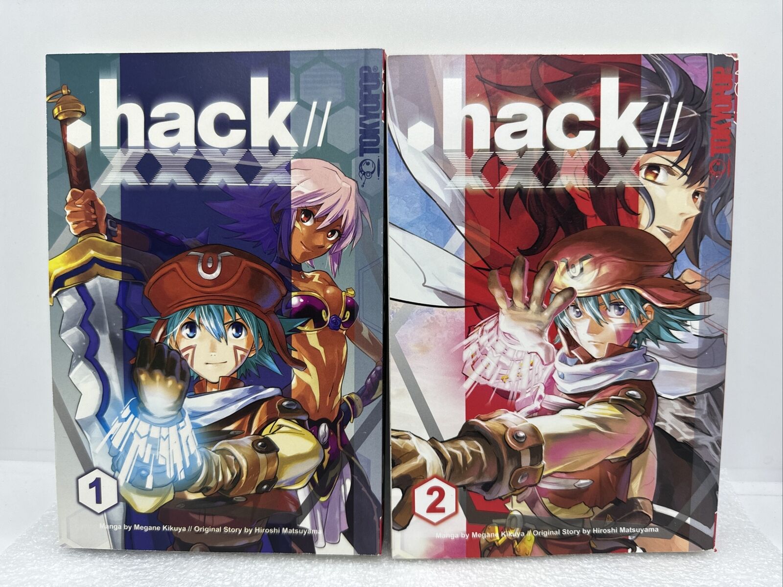 .Hack XXXX Manga Complete Set OOP 1st Tokyopop Print - Megane Kikuya Cubia Kite