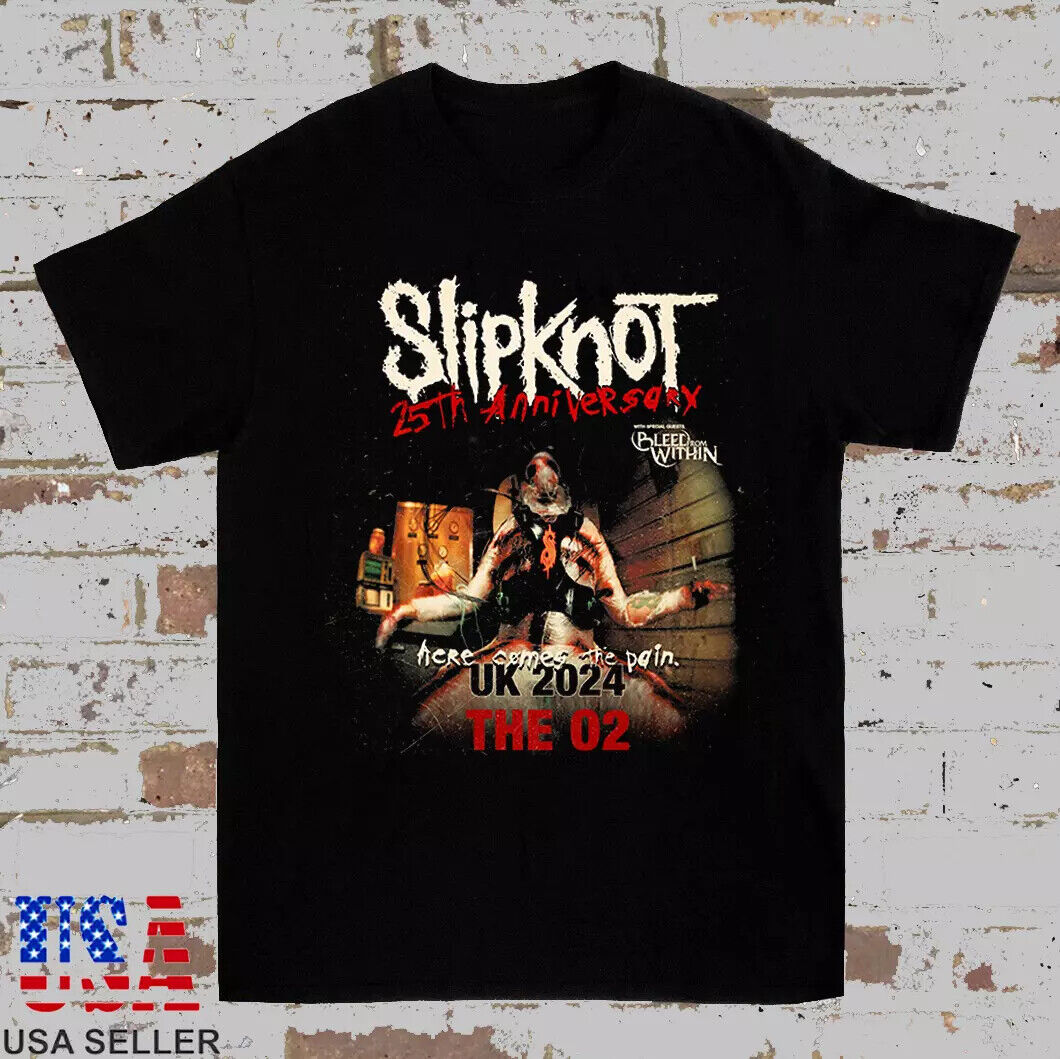 HOT SALE Slipknot Here Comes The Pain Tour 2024 Cotton T-Shirt