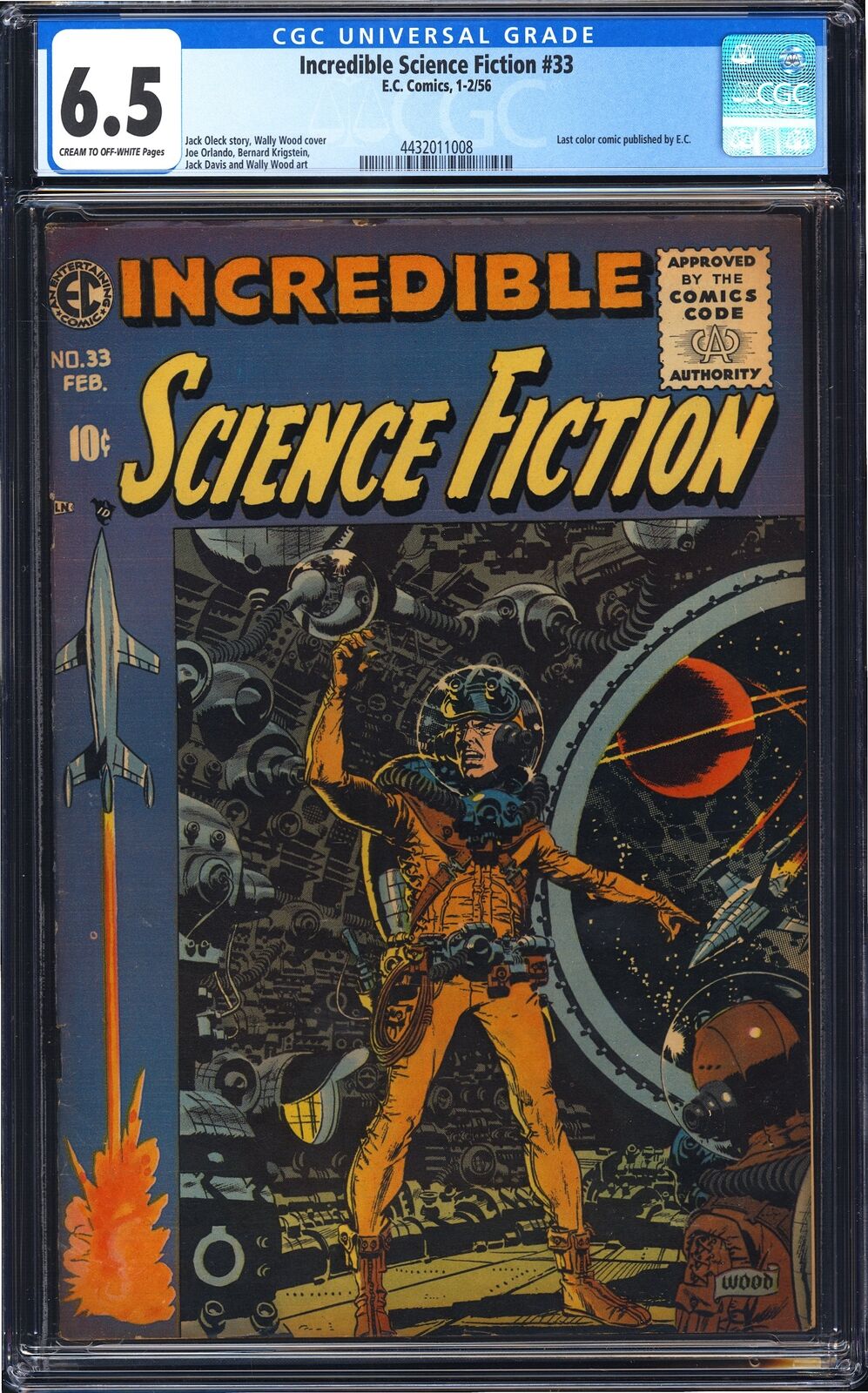 Incredible Science Fiction 33 CGC 6.5