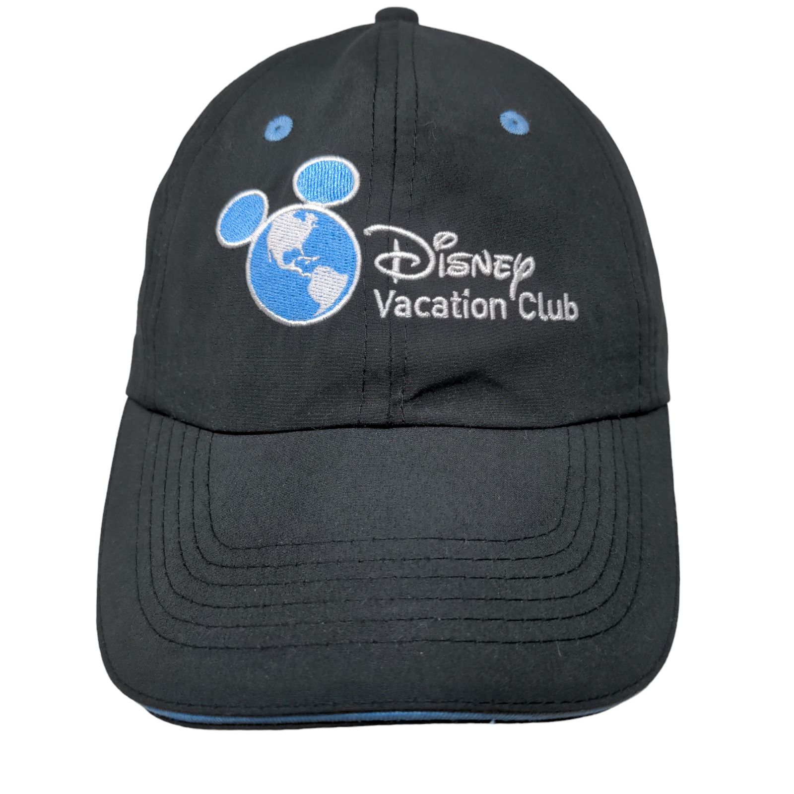 Disney Vacation Club Men\'s Slideback Hat Black Adjustable Embroidered Logo