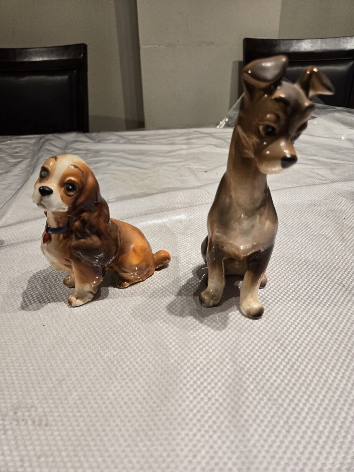 Disney Lady and the Tramp - TRAMP Ceramic Dog Figurine Japan 6 \