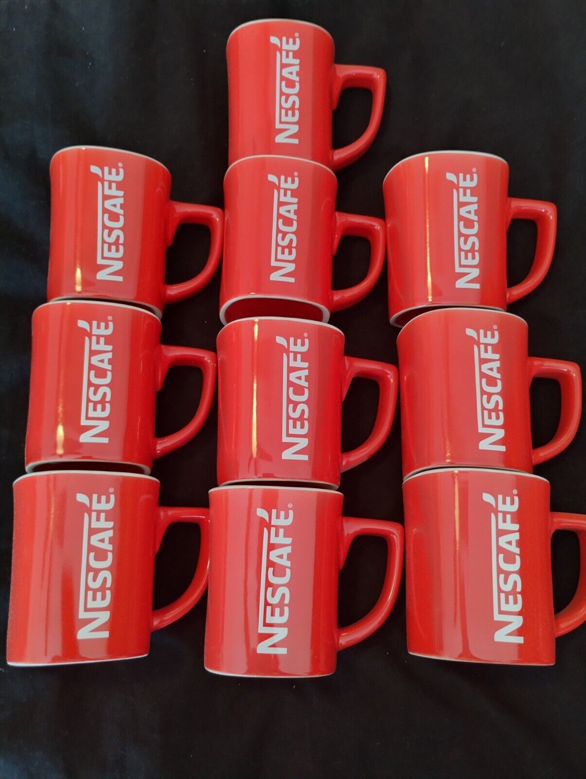 6 Nescafe Red Cup Mug Coffee Latte Collectible Classic Gift 8 oz Holiday 