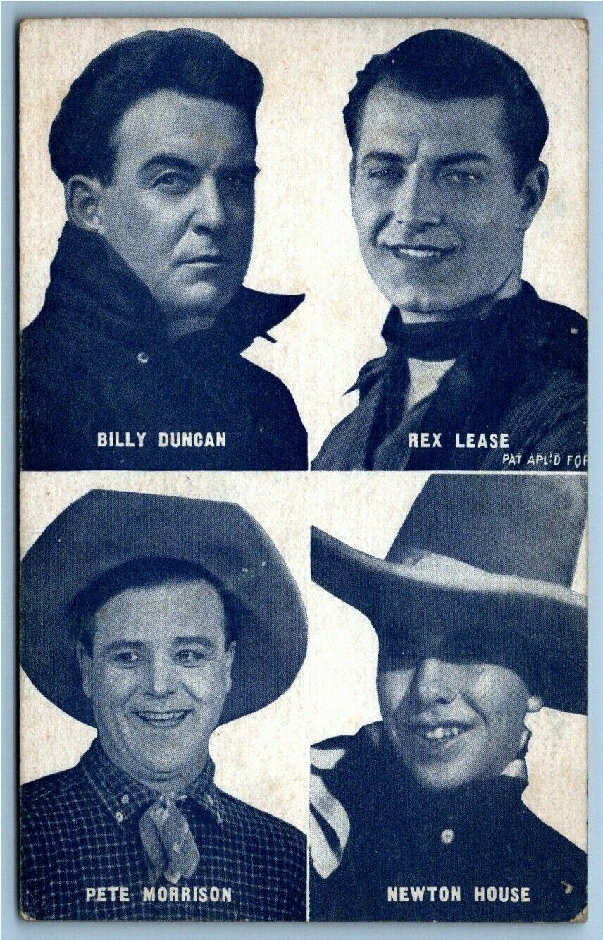 Postcard Sized~ Double Sided~ 20s-30s Western Silent Film Cowboy Movie Stars