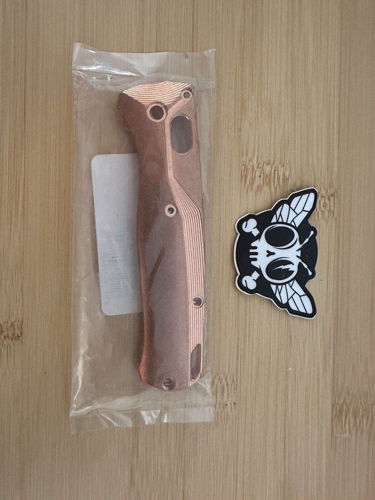 Flytanium FLY-797 Crossfade For Benchmade Bugout Copper Scales