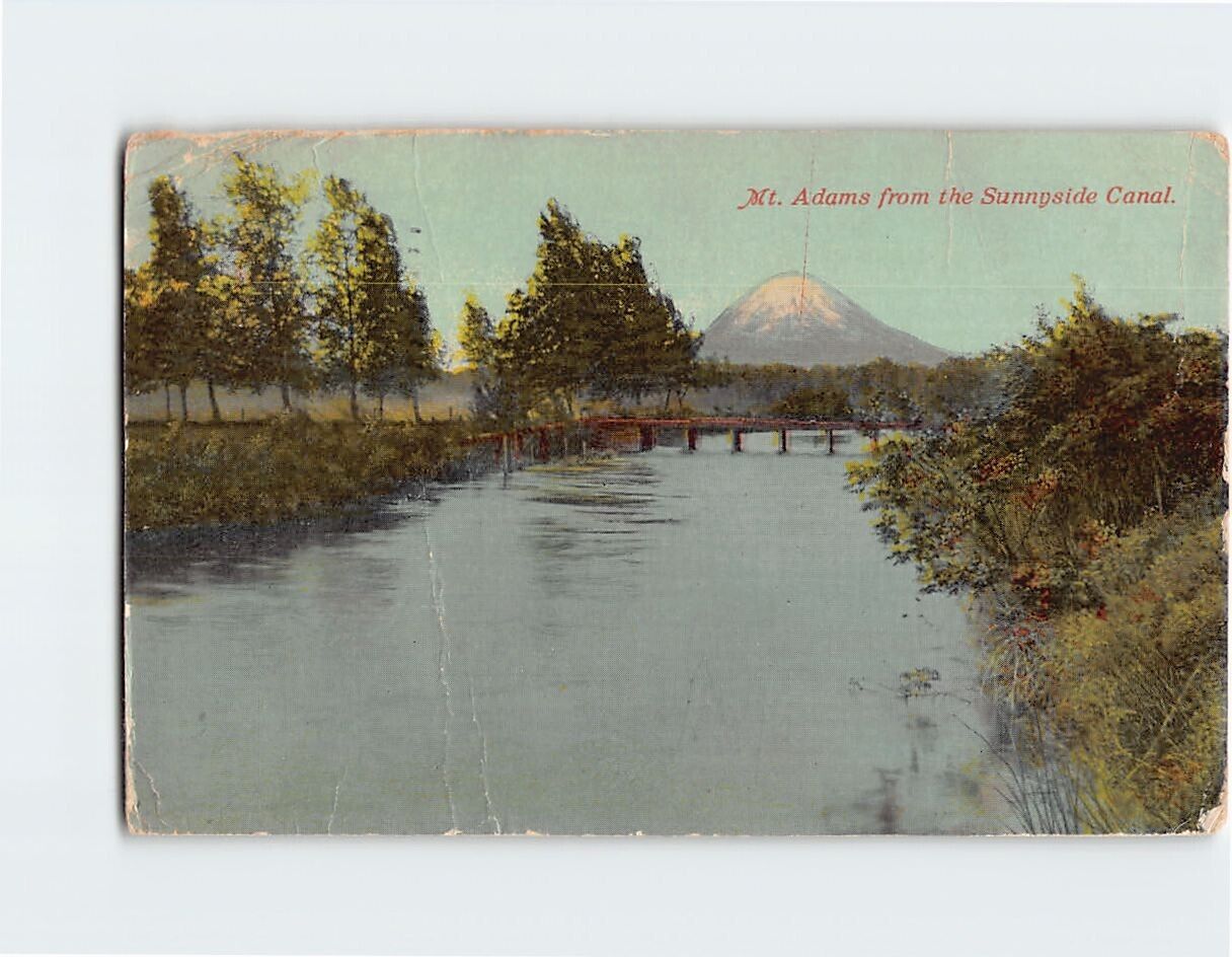 Postcard Mt. Adams from the Sunnyside Canal Washington USA