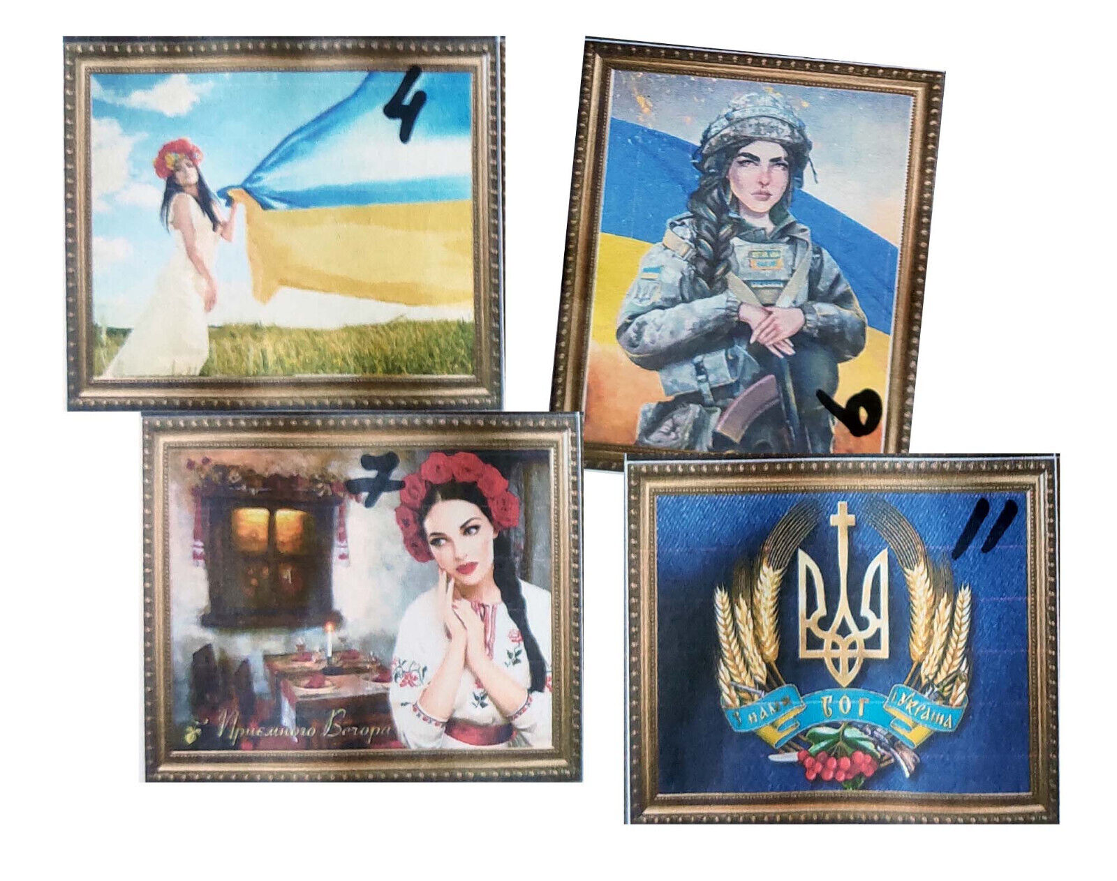 Set of 40 Fridge Magnets New Ukrainian souvenir
