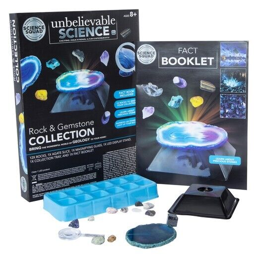 NEW unbelievable science rock & gemstone collection & light STEM GIFT