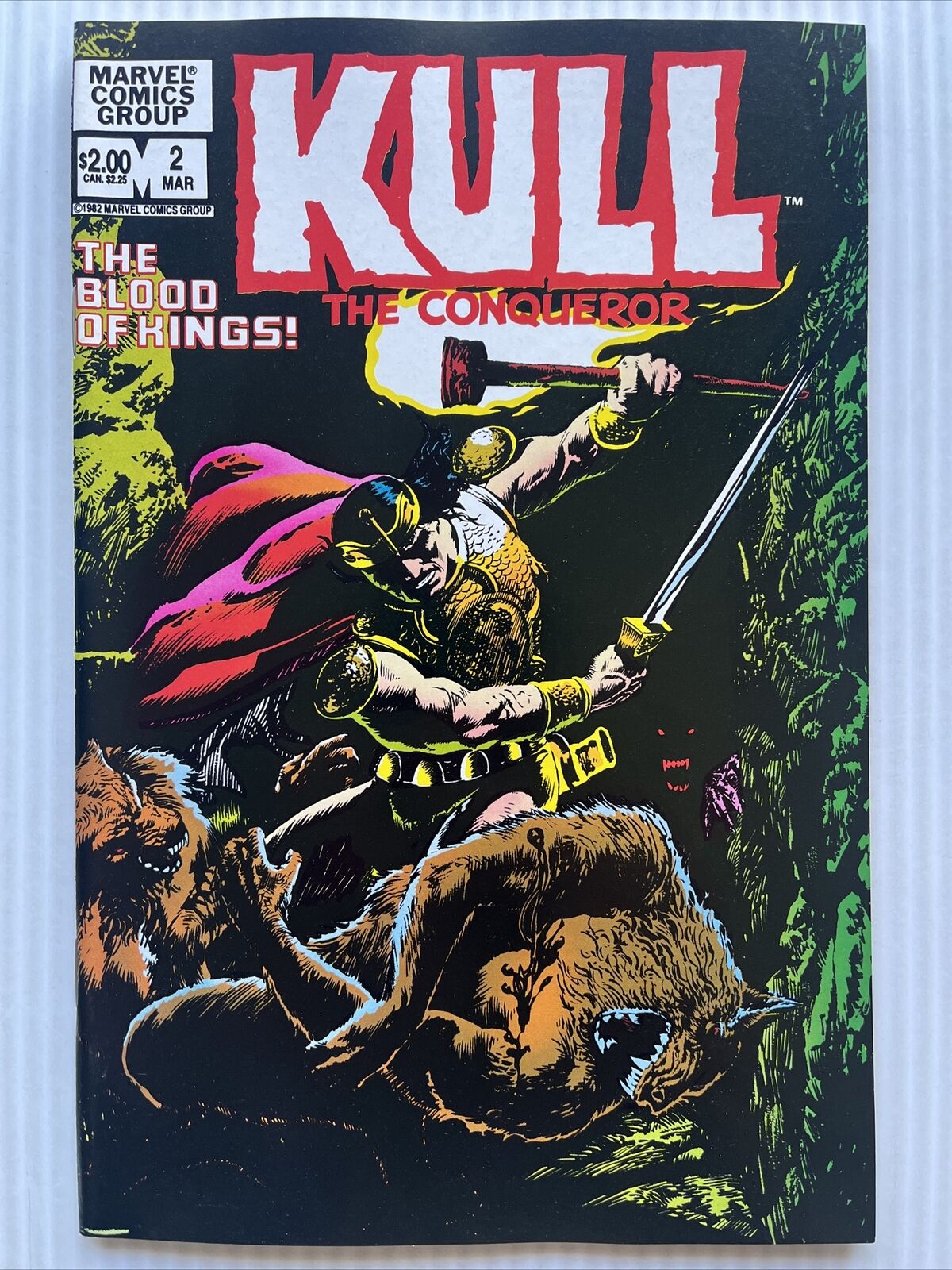 KULL THE CONQUEROR Vol.2 #2, Marvel (1982) 1st Ptg Nice Copy VF/NM