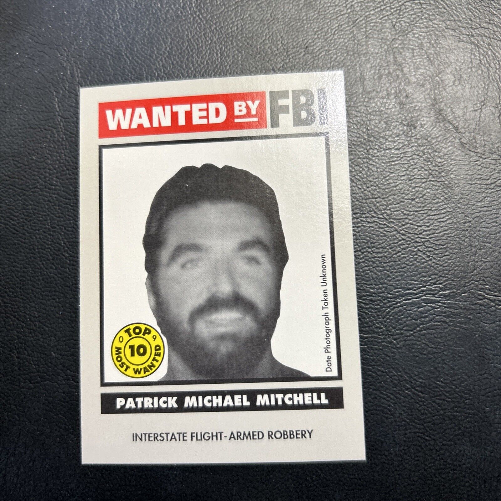 Jb2 1993 wanted By The Fbi #9 Patrick Michael Mitchell Top 10