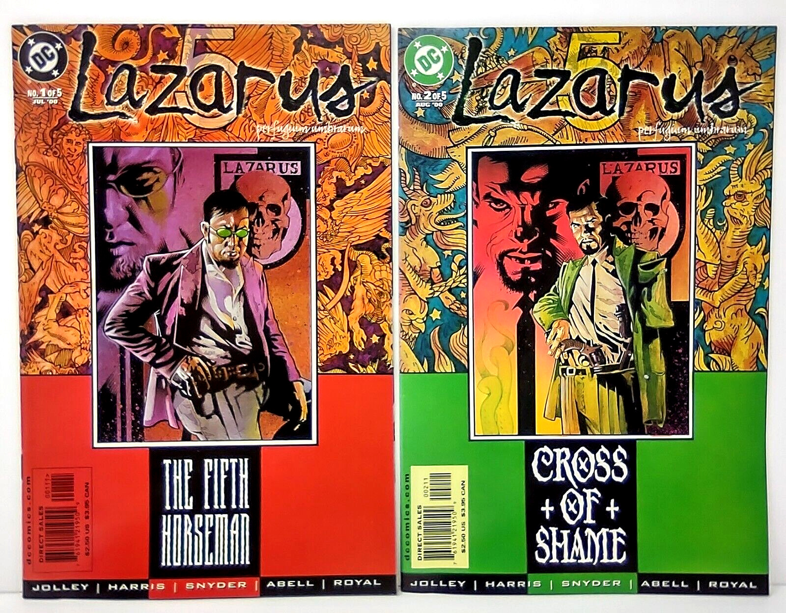 Lazarus Five Issue 1 And Issue 2 DC Comics 2000 Lot of 2