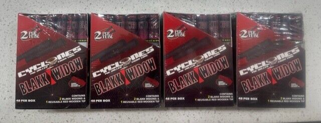 Lot of (96) Brand New Packs of Cyclone Blakk Widow Pre Rolled Cones - 2 Per Pack
