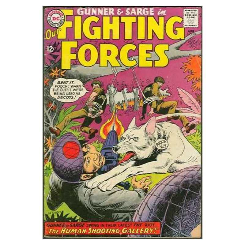 Our Fighting Forces #91 DC comics VG+ Full description below [w: