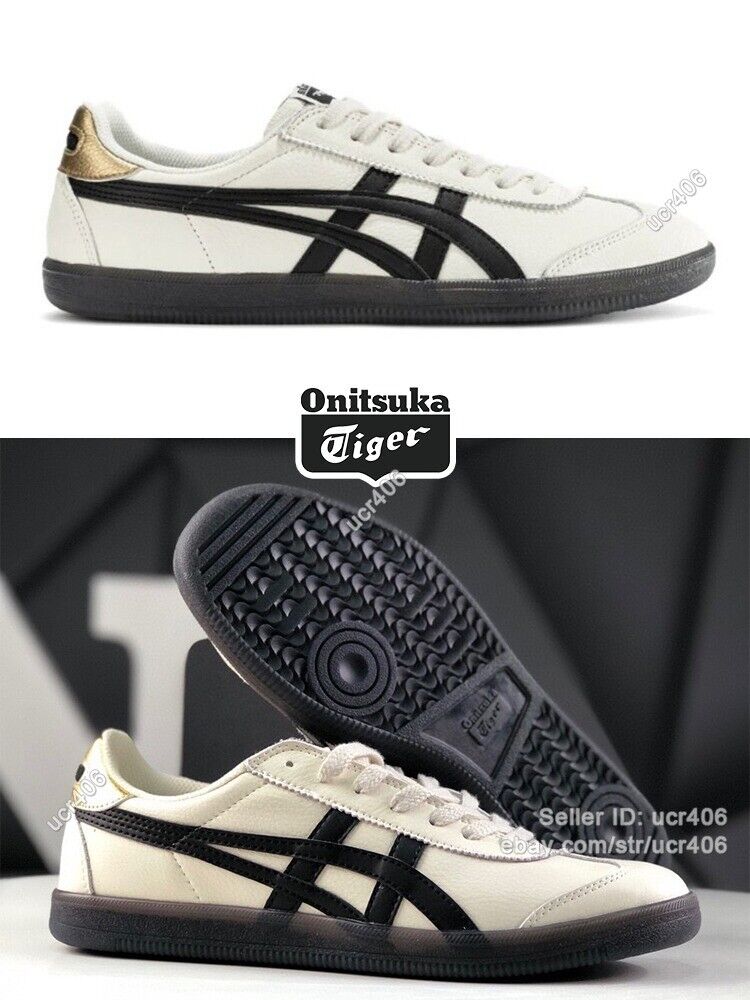 New Onitsuka Tiger Tokuten 1183B938-100 Sneakers White/Black/Gold Running Shoes
