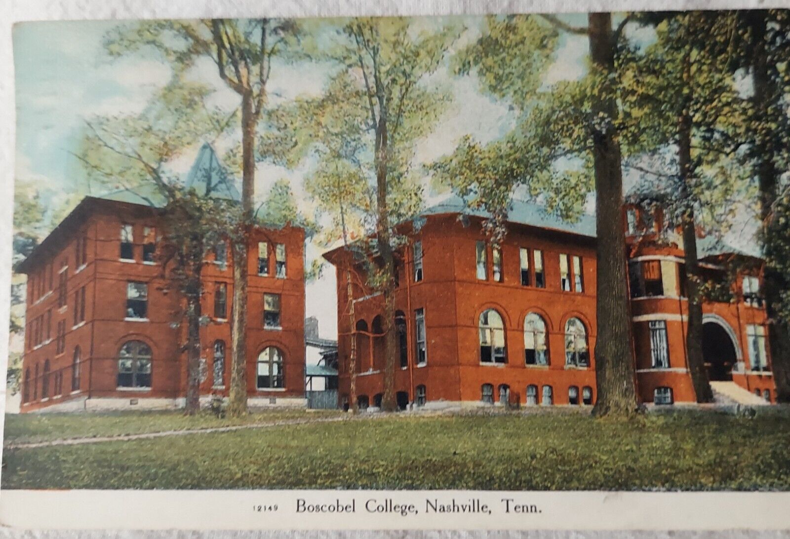 Vintage Postcard Boscobel College Nashville Tennessee c1909 (A161)