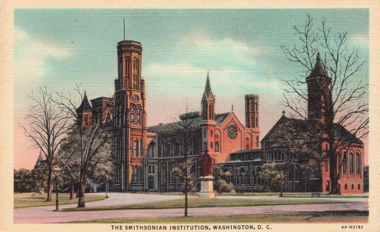 Postcard The Smithsonian Institution, Washington DC Linen