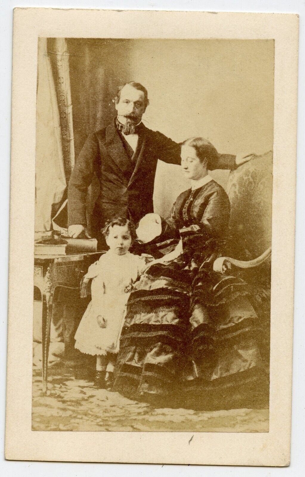 Napoleon III, his Wife and Son , France Royalty Vintage CDV Photo