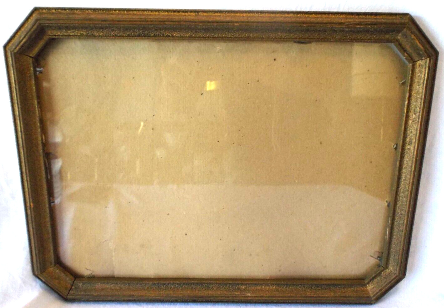 Antique Gold Gilt Wood Picture Frame With Glass Fits 10\