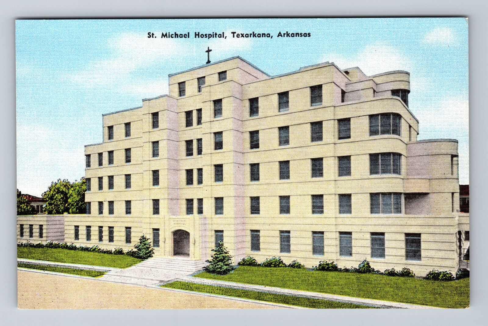 Texarkana AR-Arkansas, St Michael Hospital, Antique, Vintage Postcard