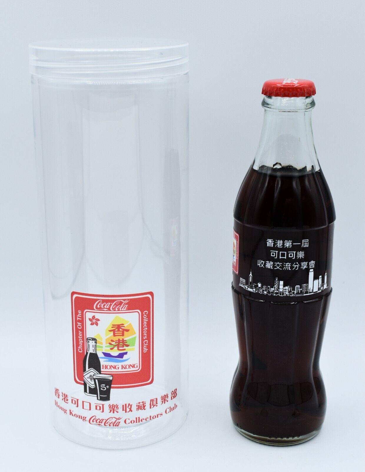 *2023 Hong Kong Coca Cola Collector\'s Club Bottle with Presentation Tube 可口可乐