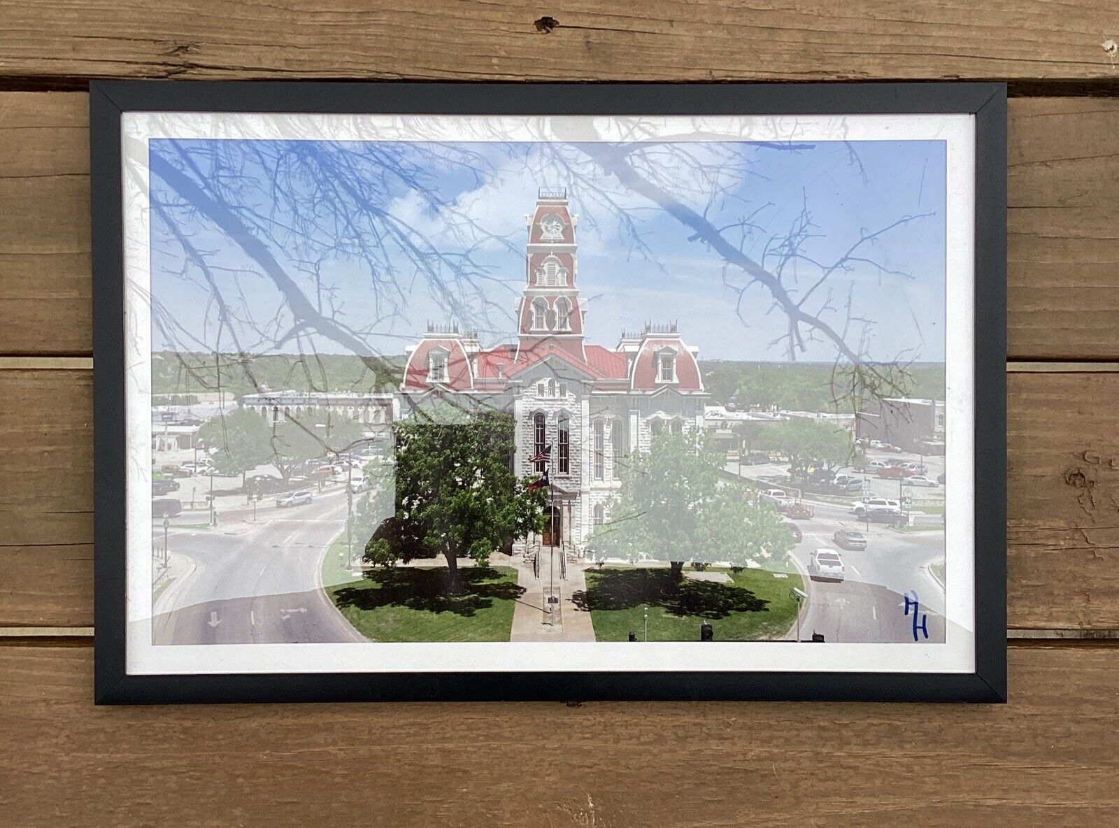Weatherford TX Texas Courthouse Photo Framed 
