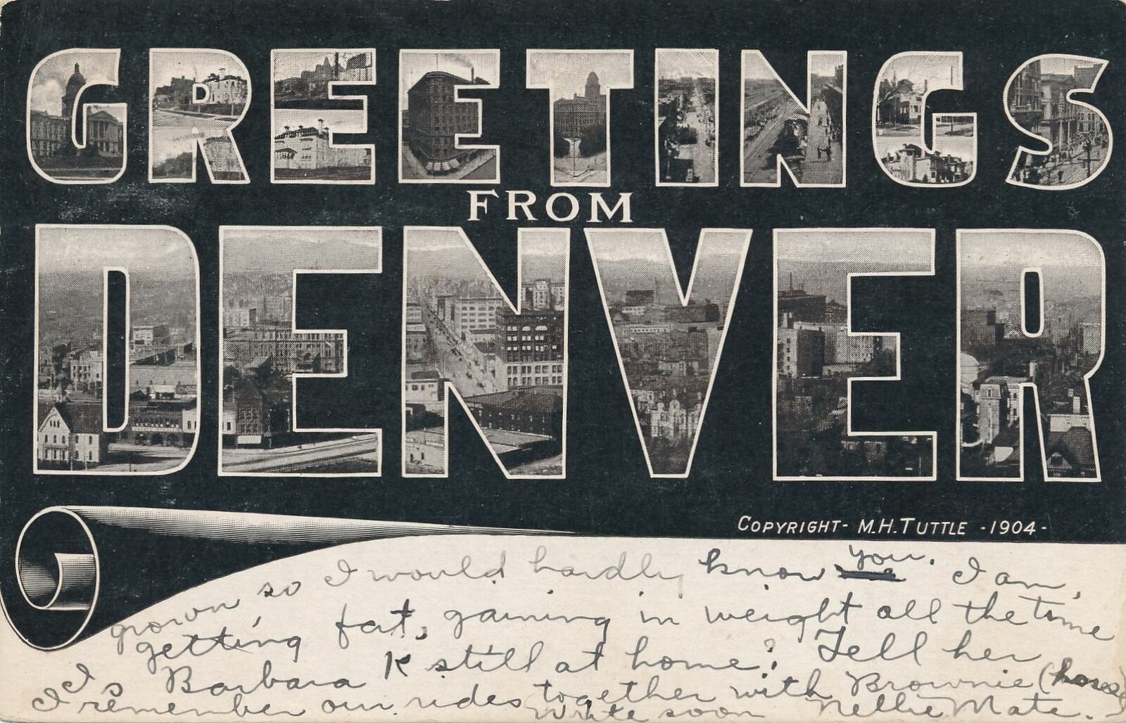 DENVER CO - Greetings From Denver - 1908