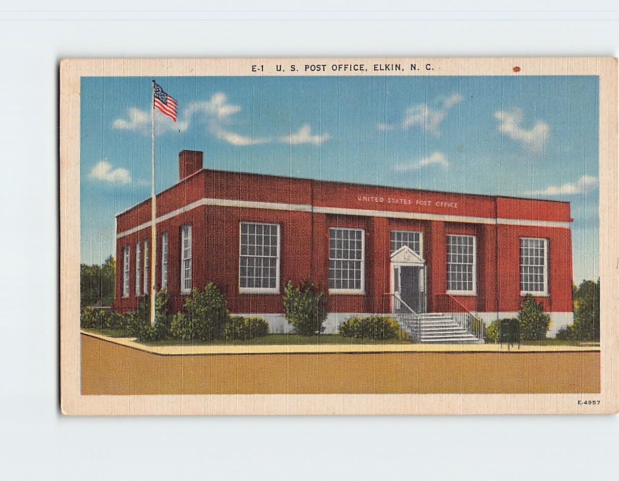 Postcard United States Post Office Elkin North Carolina USA