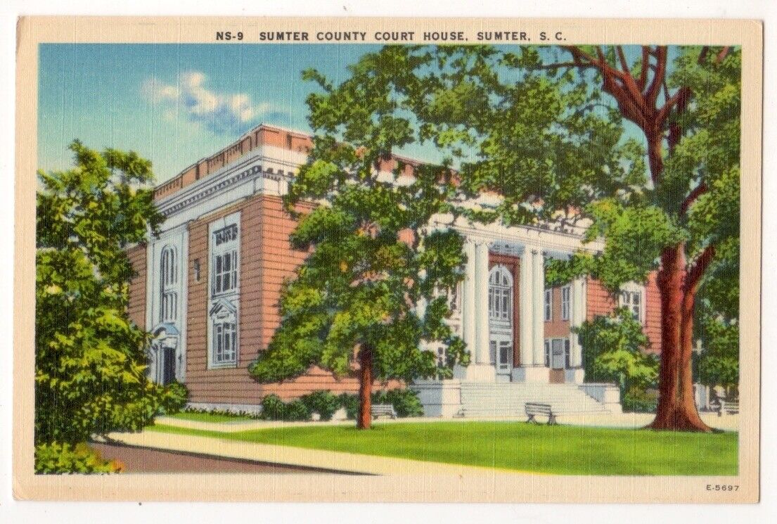 Sumter South Carolina c1940's Sumter County Court House