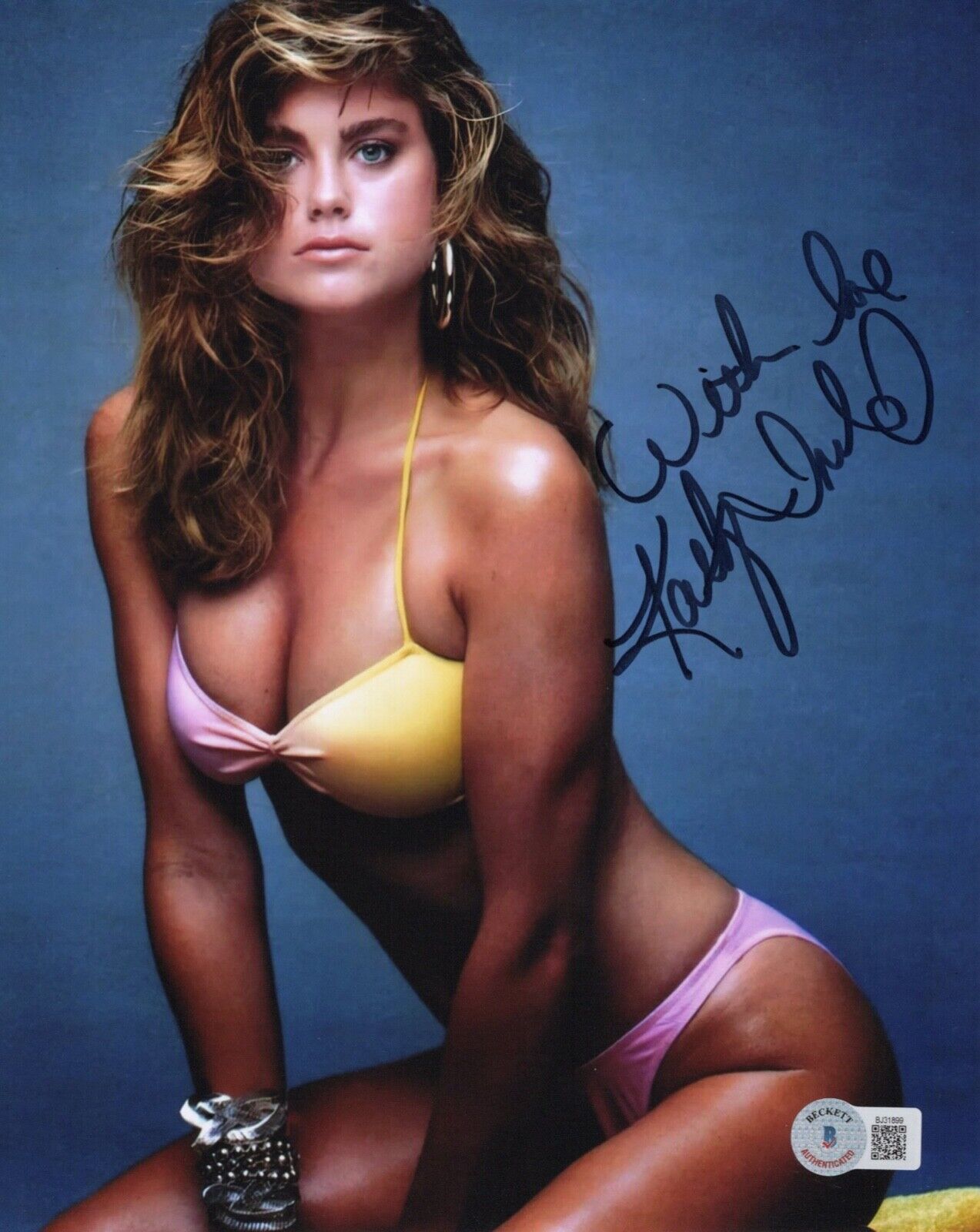 SEXY Kathy Ireland SPORTS ILLUSTRATED Autographed Signed 8x10 Photo Beckett BAS