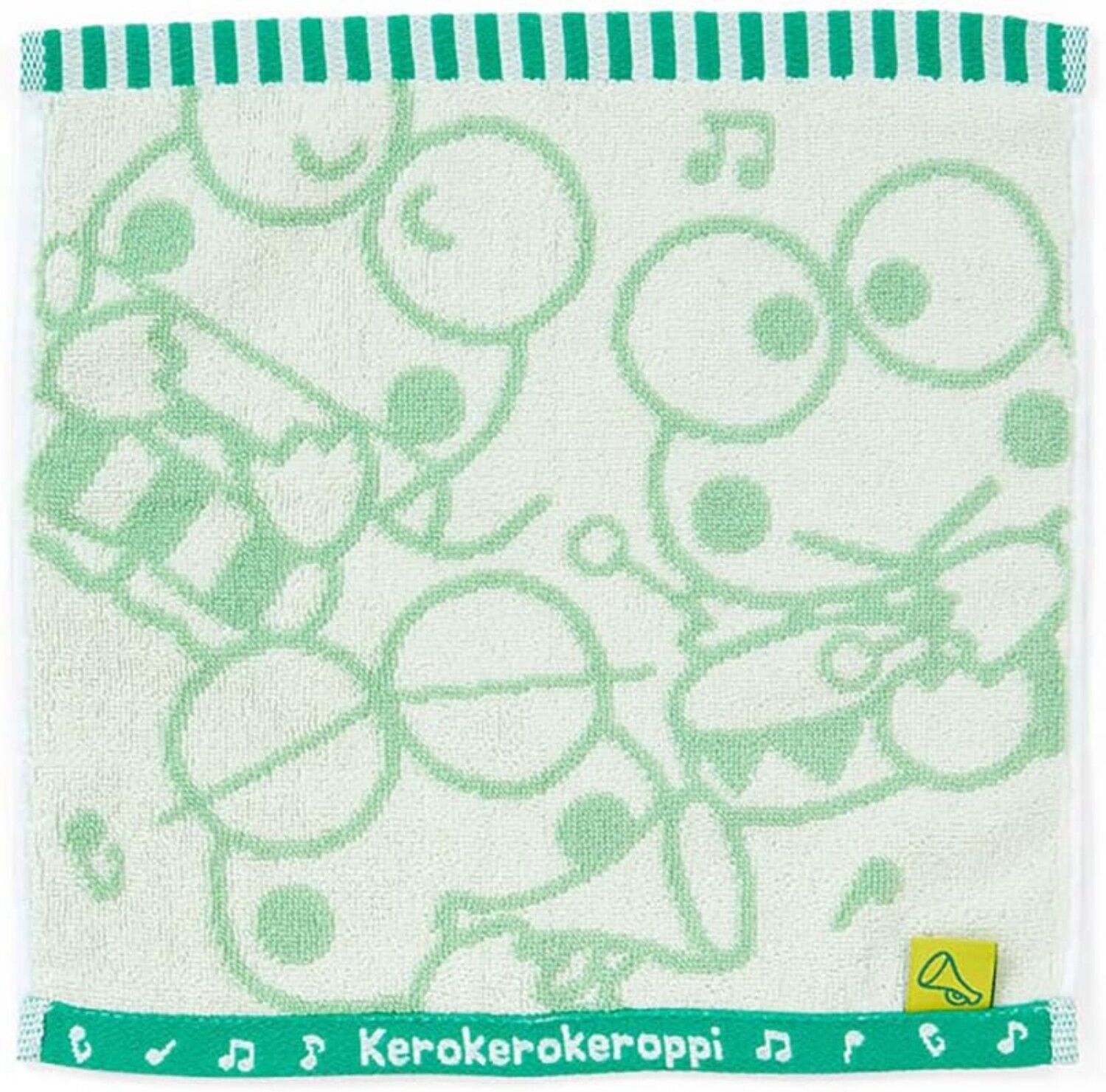 Sanrio Character Kero Kero Keroppi Petit Hand Towel (Song & Dance Good Feeling)