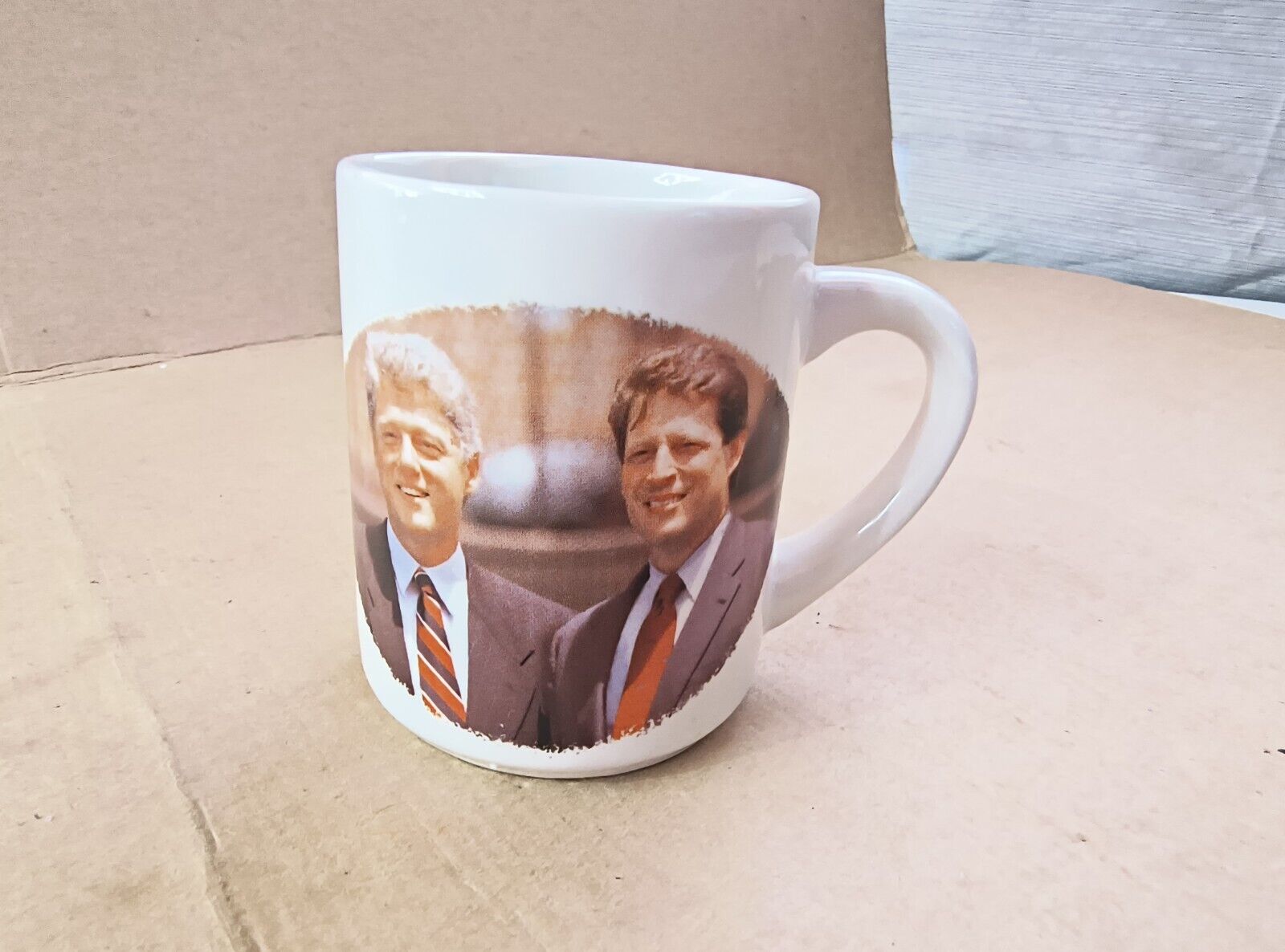 VINTAGE Clinton Gore 1992 Campaign Mug 92 Presidential Election Ceramic 