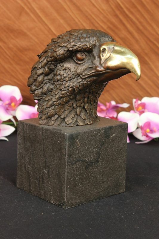 Hand Made Original American Eagle Bronze Marble Figure Magnificent Large
