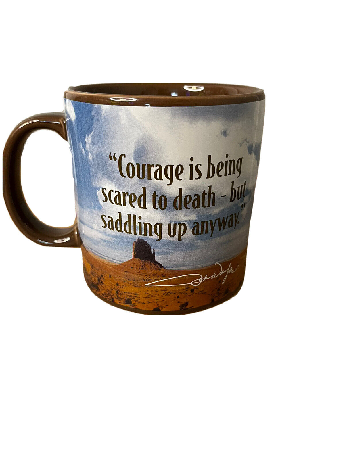 John Wayne Courage Quote Coffee Mug Vandor Lg Ceramic