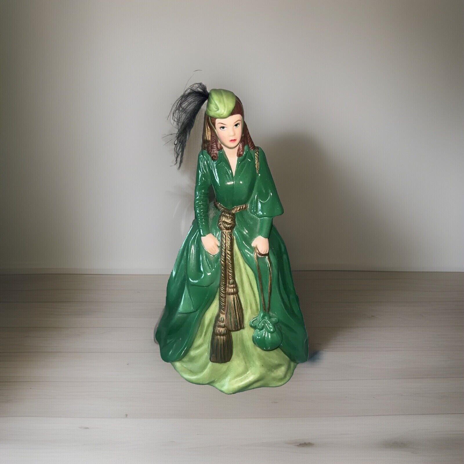 Vintage Enesco Scarlett O'Hara Green Dress Bell Figurine. 1995