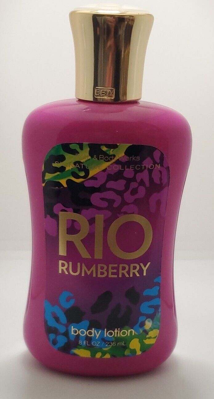 Bath and Body Works Rio Rumberry Shea Lotion 8oz New Rare Discontinued
