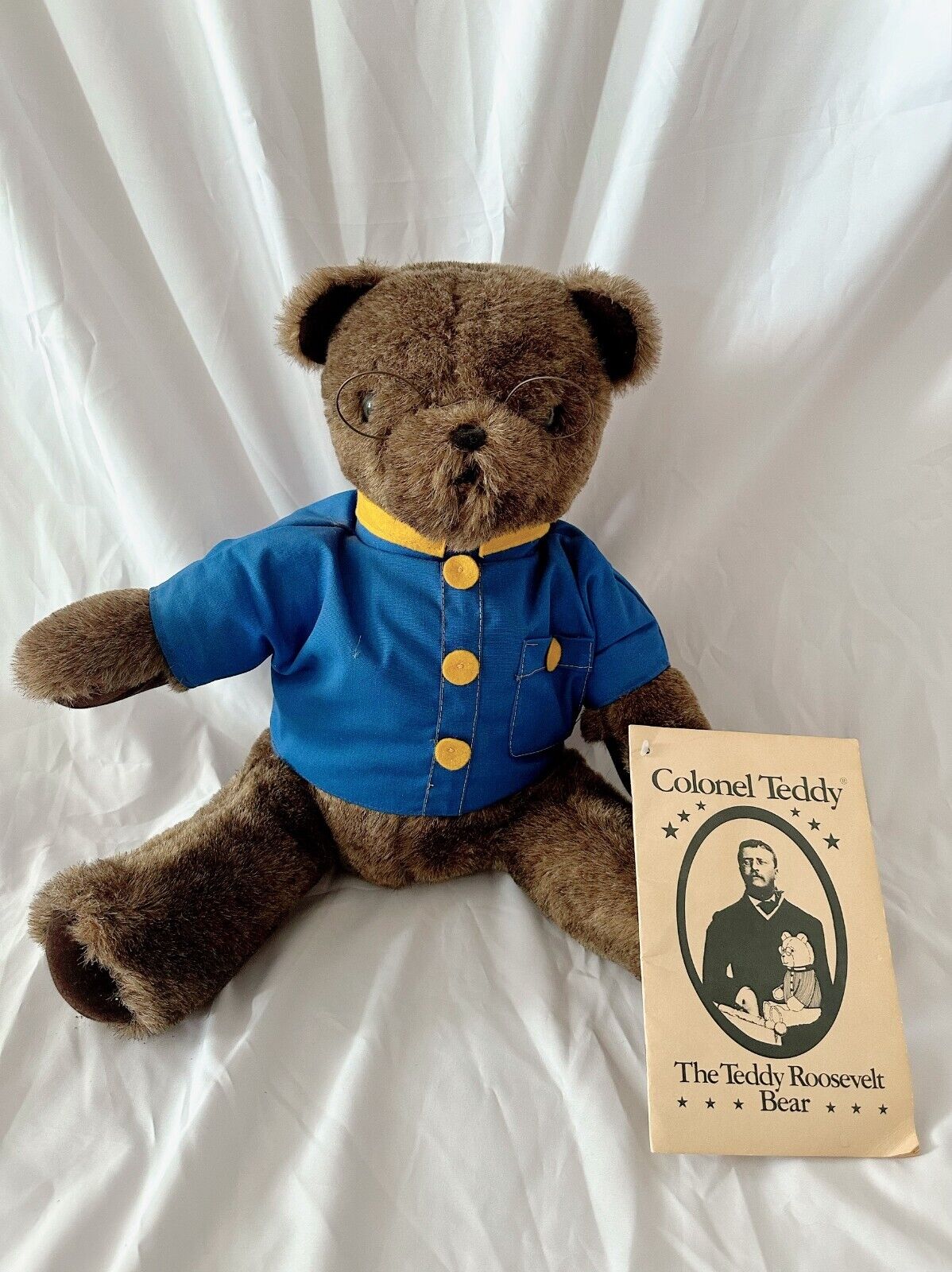 VINTAGE 1979 Colonel Teddy Theodore Roosevelt Bear 14