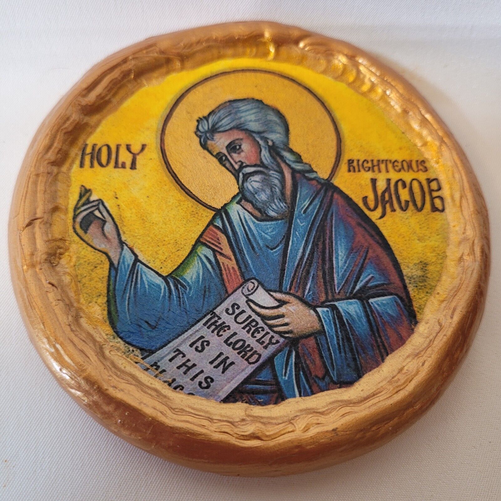 Saint Jacob  Catholic & Byzantine Greek Orthodox Round Icon