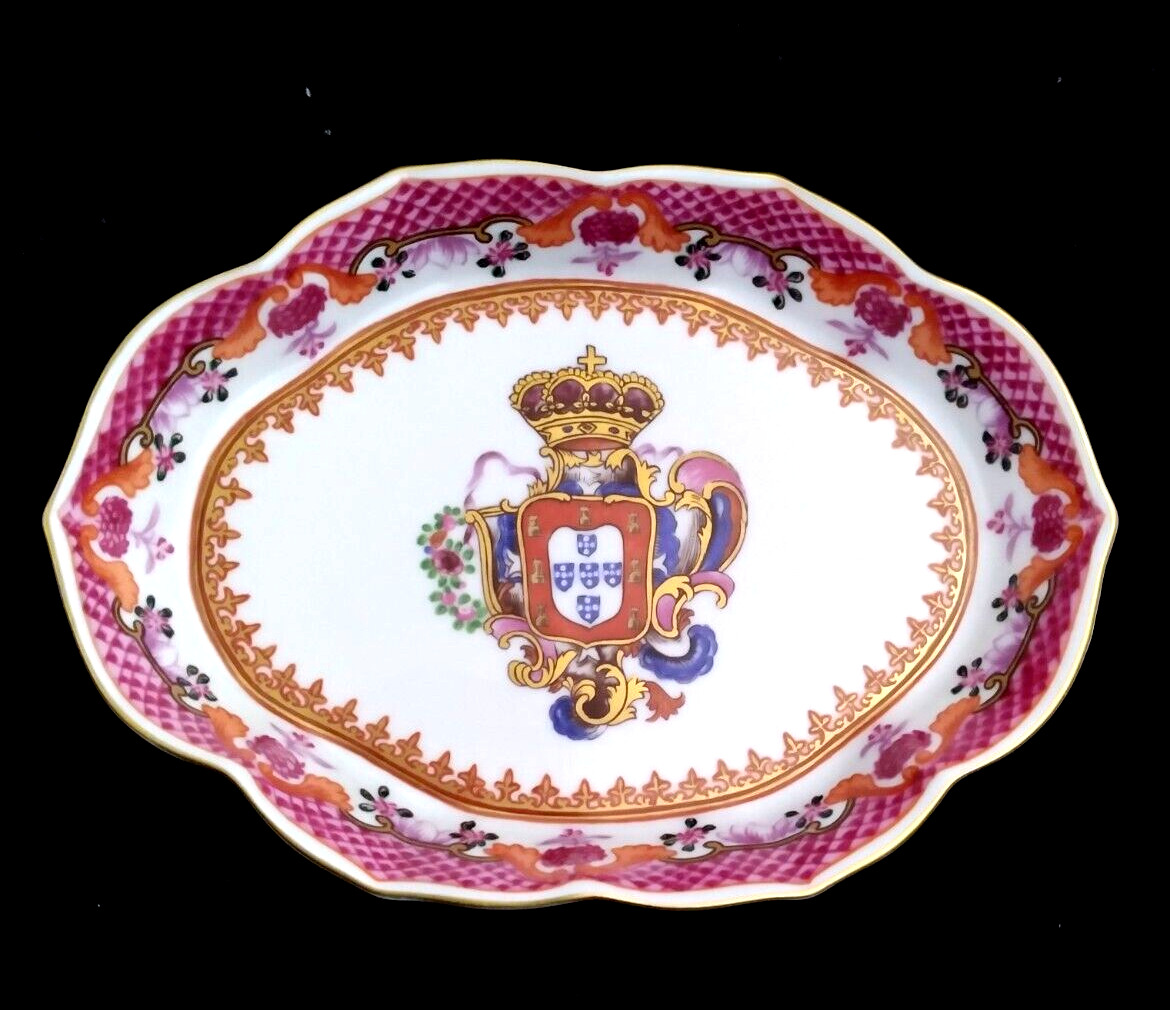 Portugal Palacio Nacional Queluz Porcelain Armorial Dish Pedro III Service
