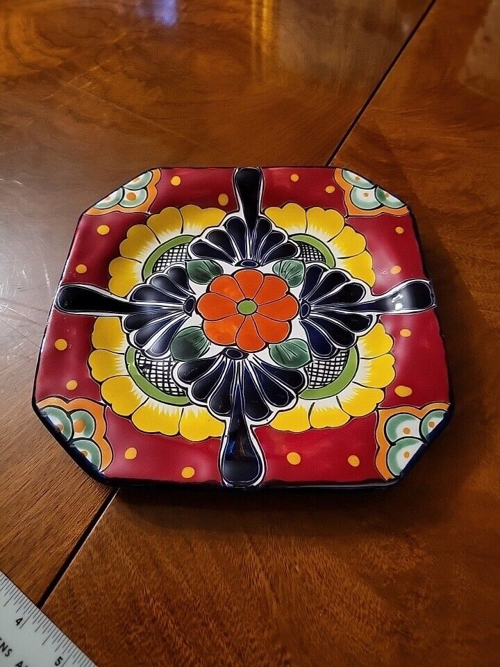 Talavera Mexican Pottery Octagonal 8\