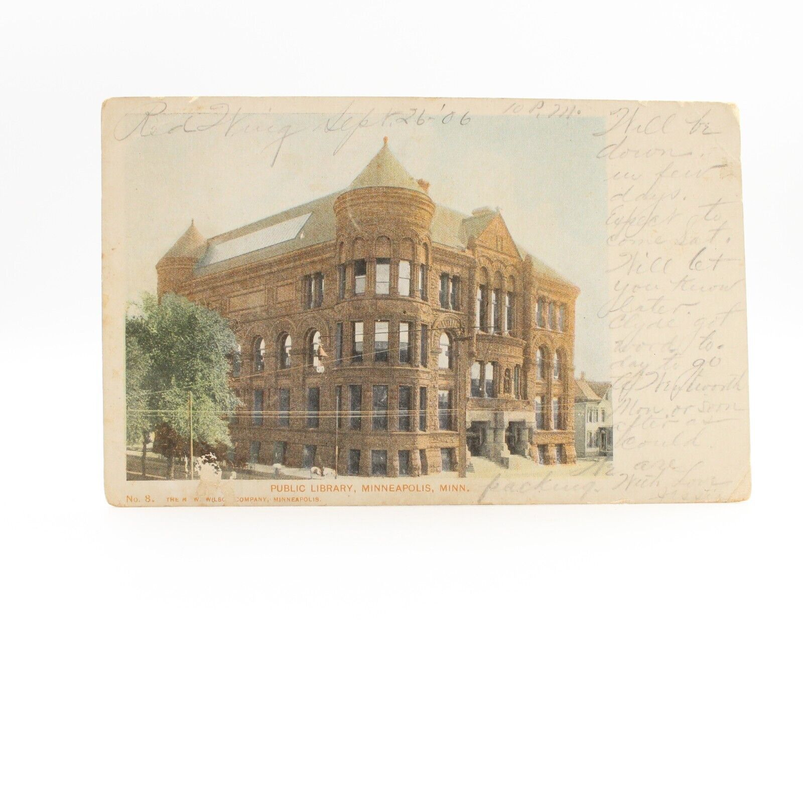 Public Library Minneapolis MN Minnesota Posted 1906 Undivided Back