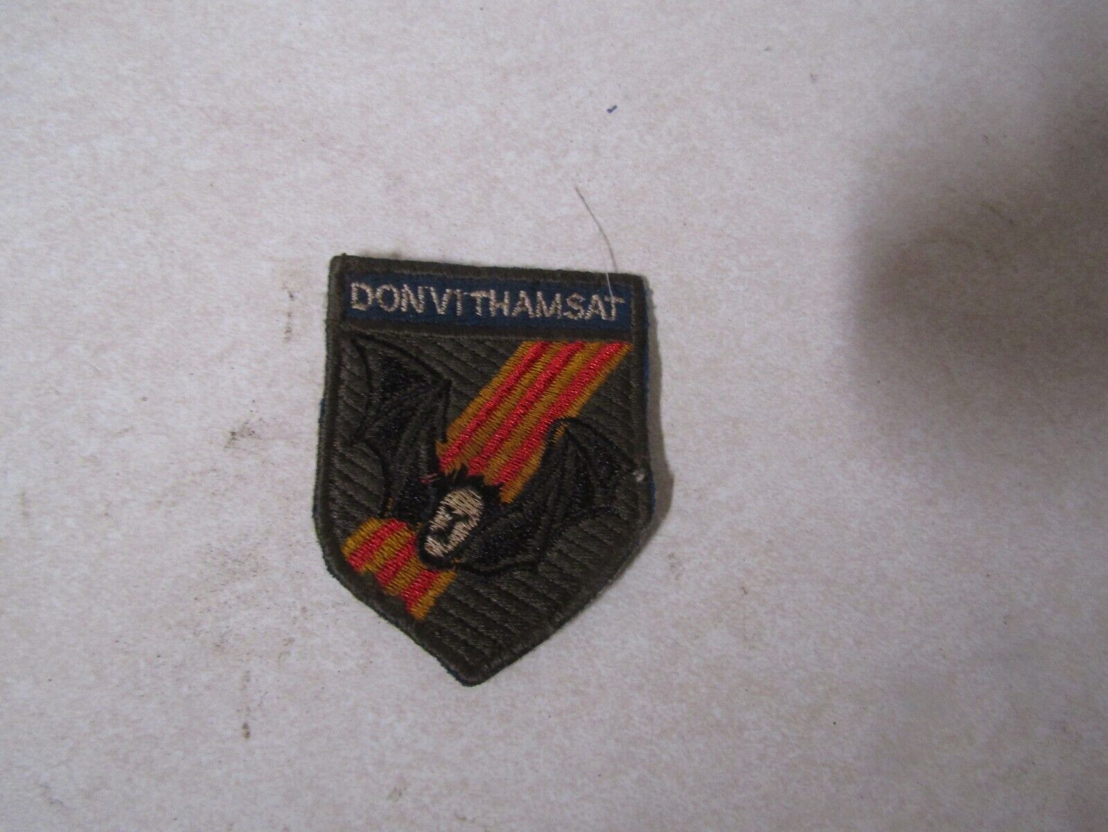 MILITARY PATCH SEW ON OLD VIETNAM ERA RECON REACTION FORCE DON VI THAM SAT