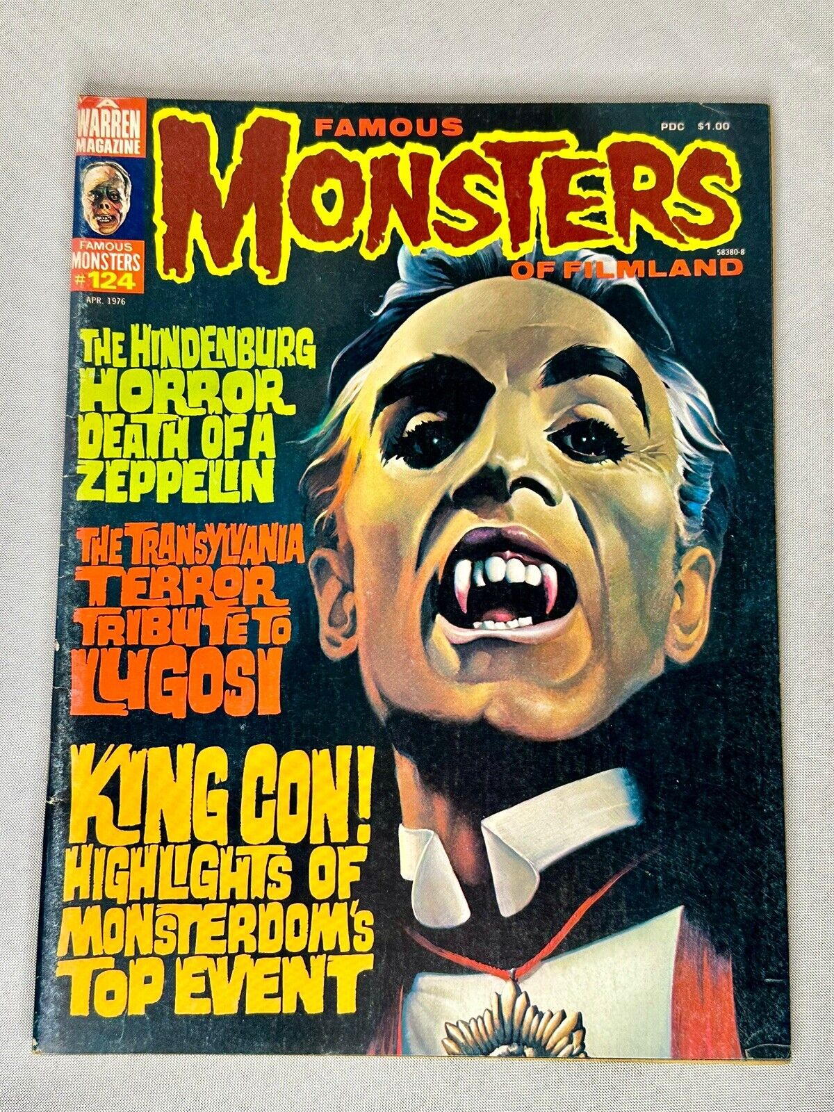 Famous Monsters Of Filmland April 1976 #124 Horror Magazine Dracula Lugosi