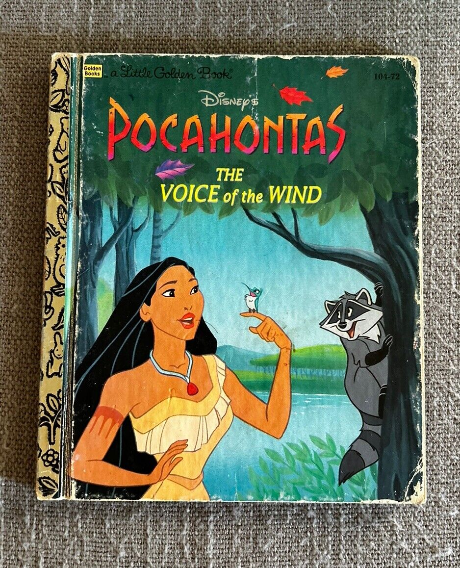 Disney\'s Pocahontas Voice Of The Wind #104-72 A Little Golden Book 