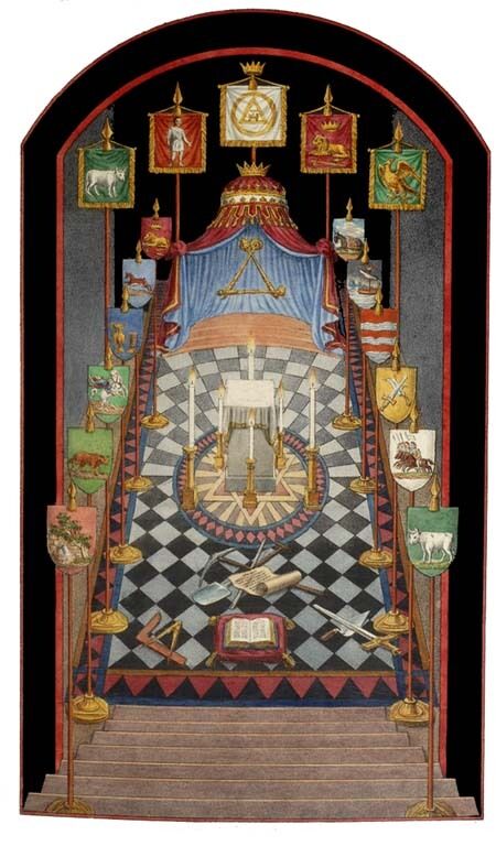 Masonic Royal Arch Masons York Rite RAM art print poster ring chapter freemasons